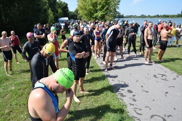 Letni traithlon w Sandomierzu 