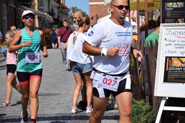 Letni traithlon w Sandomierzu 