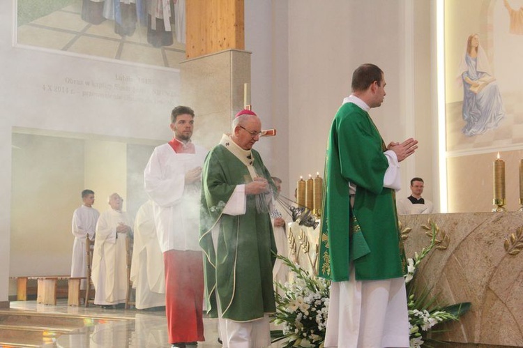 Wprowadzenie nowego proboszcza w parafii Matki Bożej Różańcowej w Lublinie.