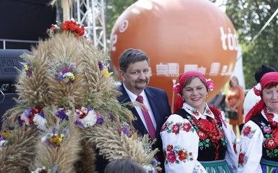 Marszałek województwa łódzkiego Grzegorz Schreiber po raz pierwszy był gospodarzem wojewódzkich dożynek.