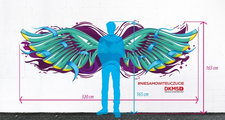 Mural DKMS w Tarnobrzegu