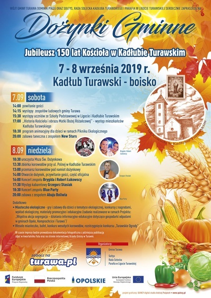 Program jubileuszu i dożynek.