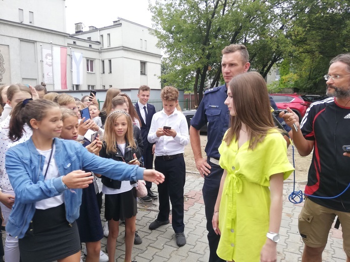 Bezpieczna droga do szkoły na inaugurację nowego roku szkolnego w Sosnowcu