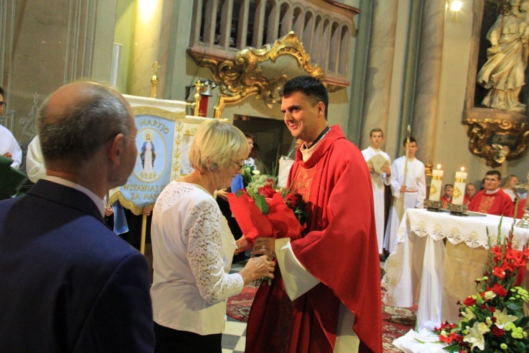 Wprowadzenie relikwii św. Walentego w Łączniku