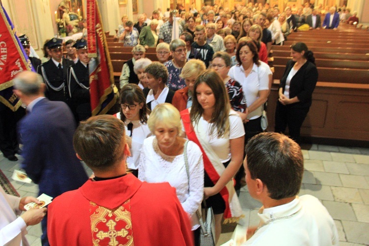 Wprowadzenie relikwii św. Walentego w Łączniku