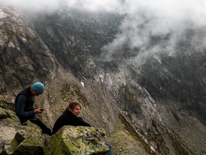 Biały Dunajec - studenci na szlaku