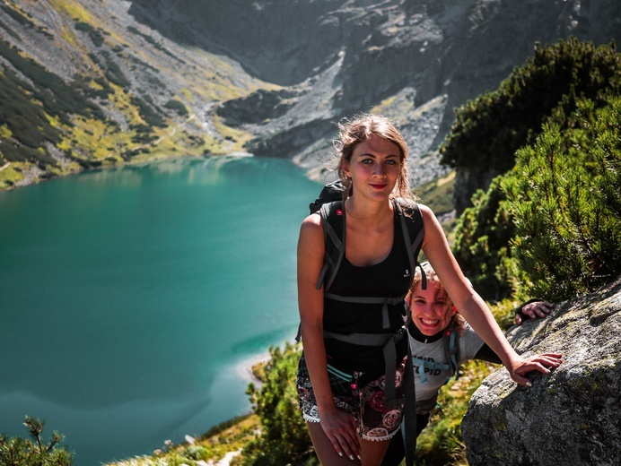 Biały Dunajec - studenci na szlaku