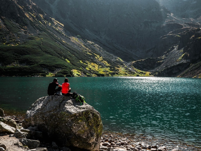 Biały Dunajec - studenci na szlaku
