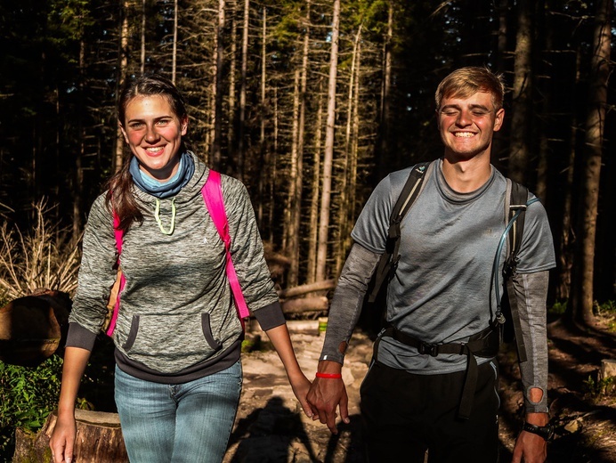 Biały Dunajec - studenci na szlaku