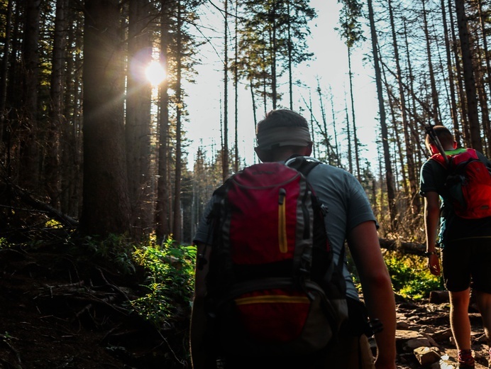 Biały Dunajec - studenci na szlaku