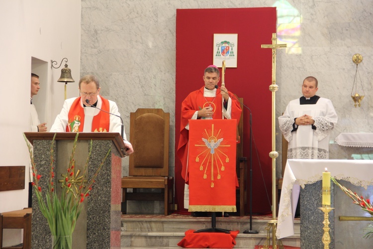 Poświęcenie sztandaru Związku Zawodowego Maszynistów Kolejowych