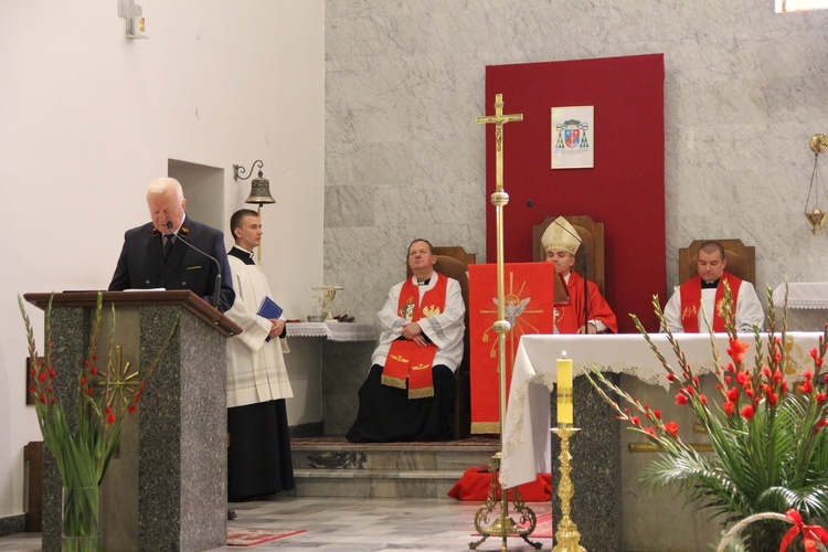 Poświęcenie sztandaru Związku Zawodowego Maszynistów Kolejowych