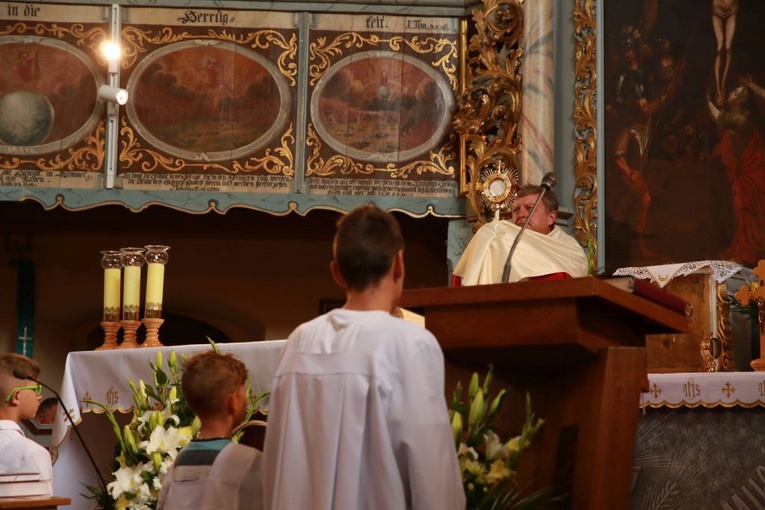 Odpust w kościele w Łagowie