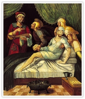 Juan Correa de Vivar "Cud świętych Kosmy i Damiana", olej na płótnie, 1540–1560, Muzeum Nawarry, Pampeluna