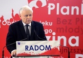 Prezes Prawa i Sprawiedliwości na konwencji wyborczej w Radomiu.