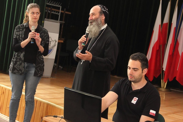 Spotkanie delegacji z Aleppo z licealistami