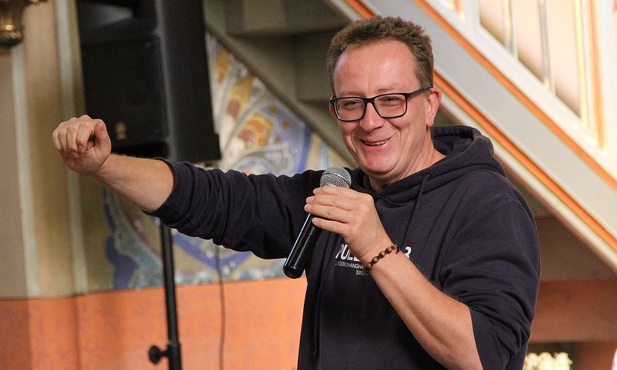 Marcin Jakimowicz w kościele św. Marii Magdaleny.