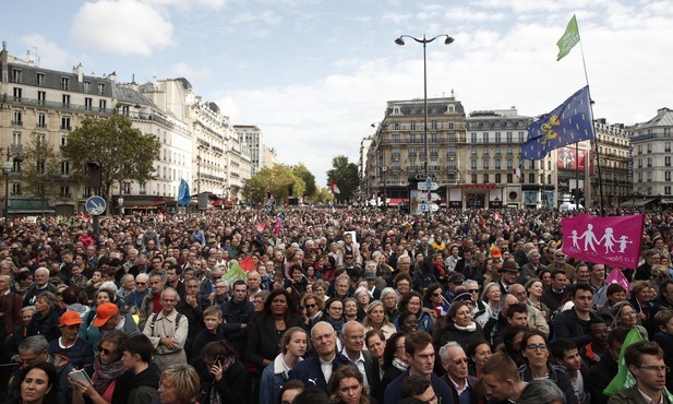 Wielotysięczny protest przeciw in vitro dla par lesbijskich i singielek