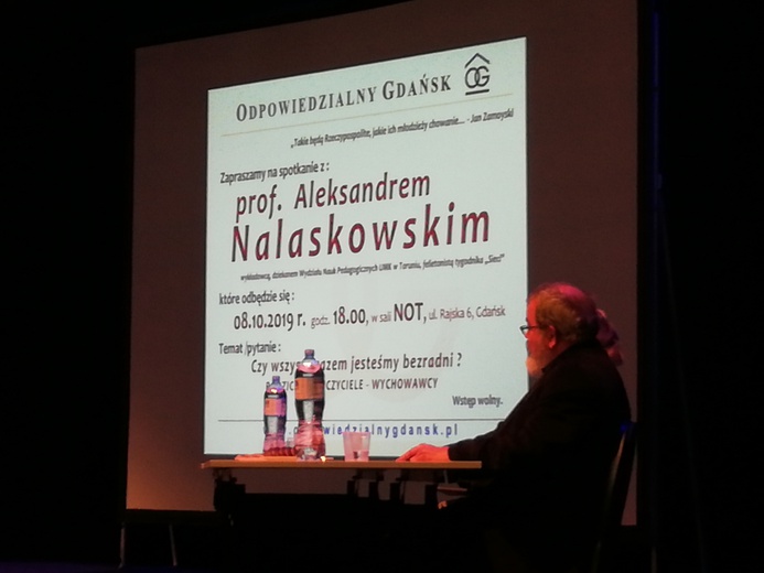 Spotkanie z prof. Aleksanderem Nalaskowskim w Gdańsku.