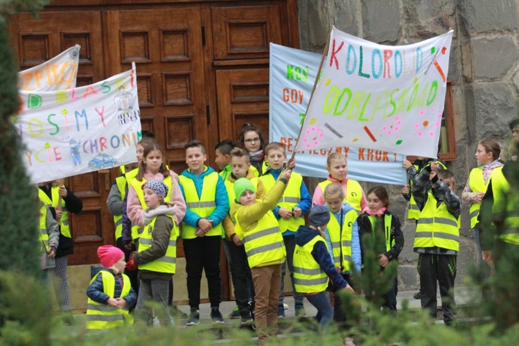 Odblaskowa szkoła w Rdziostowie