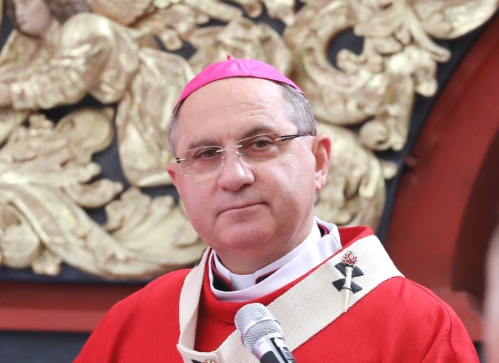 Abp Bernard Bober powitał pielgrzymów.