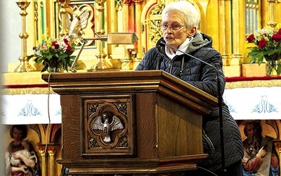 Barbara Rajczyk, świecka misjonarka, gościła w parafii  św. Jana Chrzciciela w Malborku.