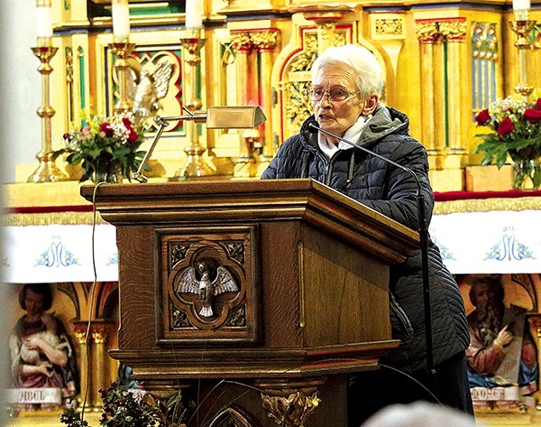Barbara Rajczyk, świecka misjonarka, gościła w parafii  św. Jana Chrzciciela w Malborku.