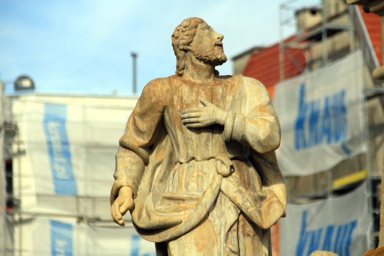 Poświęcenie rynku i kolumny maryjnej w Kietrzu