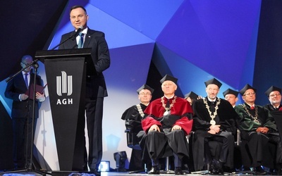 Prezydent Andrzej Duda na obchodach stulecia AGH