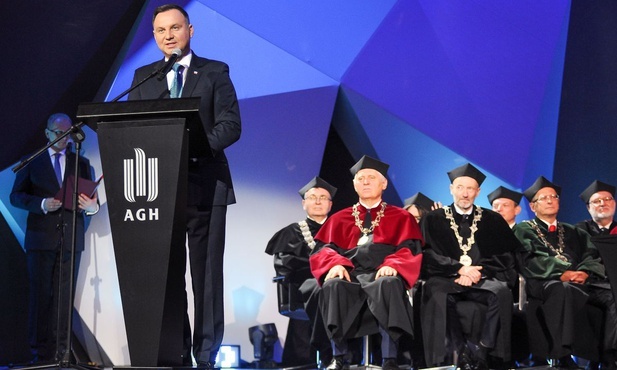 Prezydent Andrzej Duda na obchodach stulecia AGH