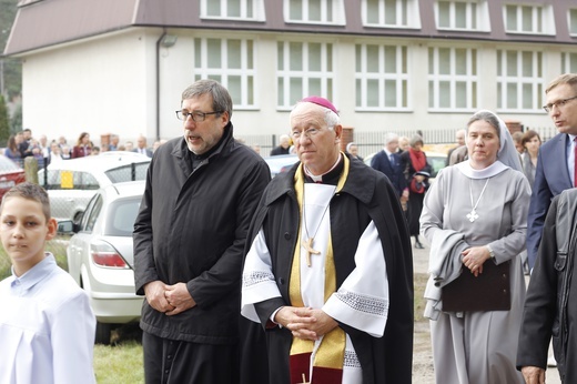 Wbudowanie kamienia węgielnego pod Dom Mocarzy