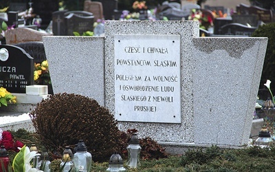 ▲	Zbiorowe miejsce pochówku na cmentarzu w Gorzycach.