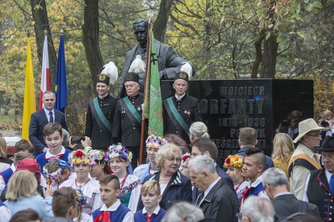 Prezydent Andrzej Duda odsłonił pomnik Wojciecha Korfantego