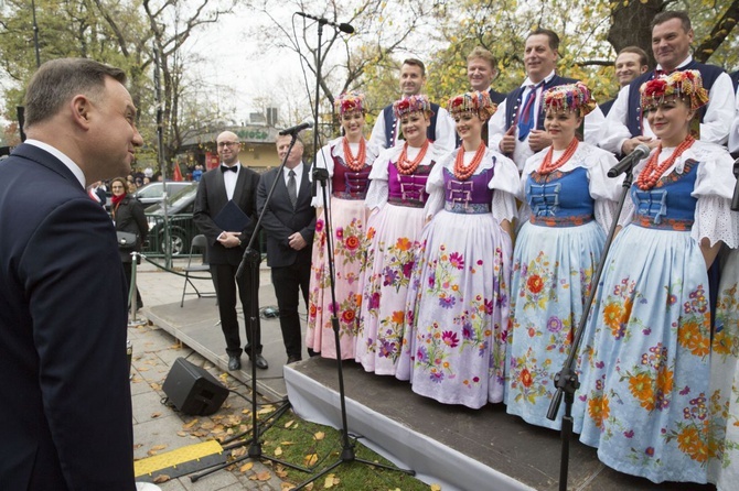 Prezydent Andrzej Duda odsłonił pomnik Wojciecha Korfantego