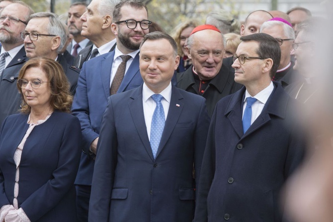 Prezydent Andrzej Duda odsłonił pomnik Wojciecha Korfantego