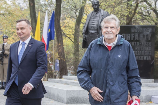 Prezydent Andrzej Duda odsłonił pomnik Wojciecha Korfantego