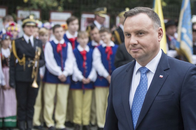 Prezydent Andrzej Duda odsłonił pomnik Wojciecha Korfantego