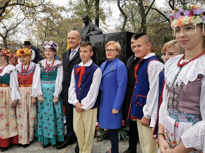 Prezydent Andrzej Duda odsłonił pomnik Wojciecha Korfantego