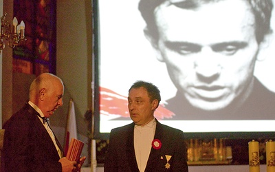 Chwila przed rozpoczęciem wieczoru – Georgij Agratina (z lewej) i Robert Grudzień.