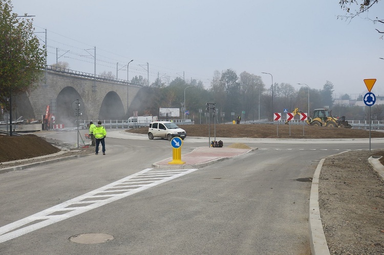 Rybnik. Nowe rondo na Obwiedni Południowej