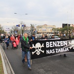 Protest ekologiczny "Benzen nas zabija"