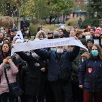 Protest ekologiczny "Benzen nas zabija"