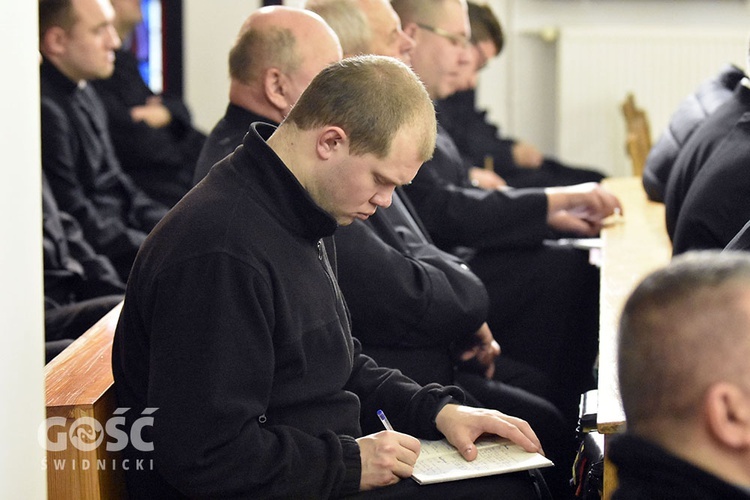 Rekolekcje dla księży z abp. Rysiem w Ząbkowicach Śl.