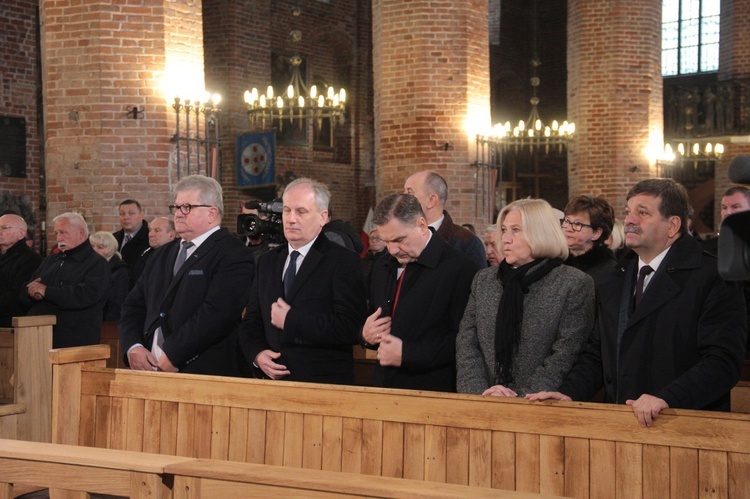 Abp Marek Jędraszewski w bazylice św. Brygidy