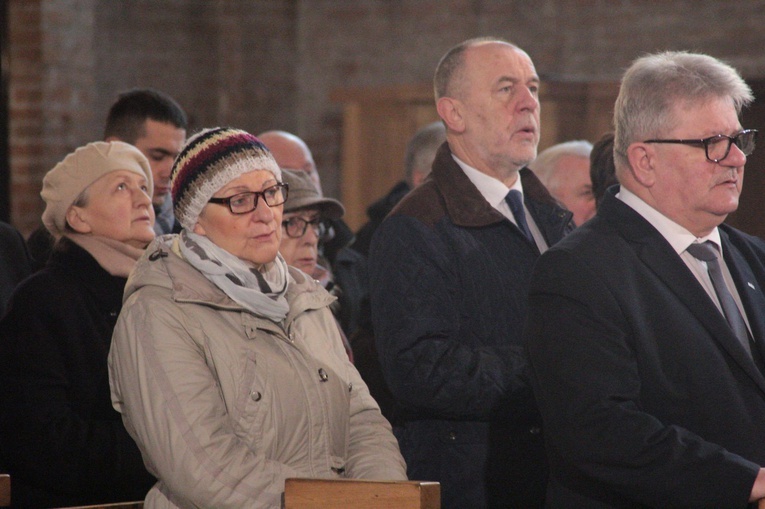 Abp Marek Jędraszewski w bazylice św. Brygidy