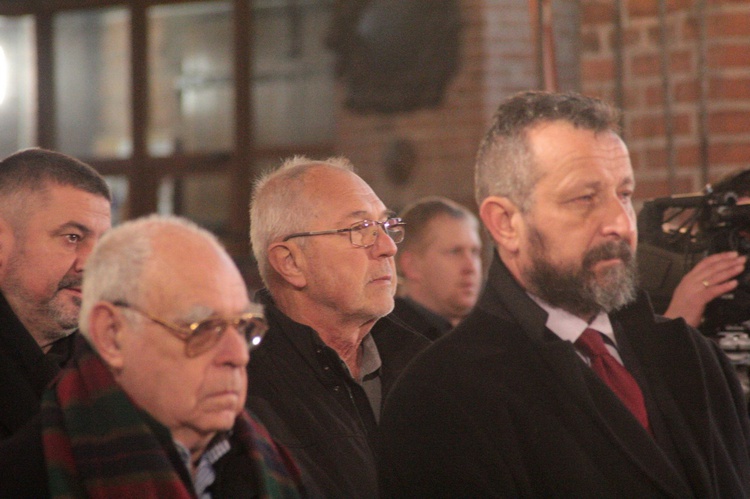 Abp Marek Jędraszewski w bazylice św. Brygidy