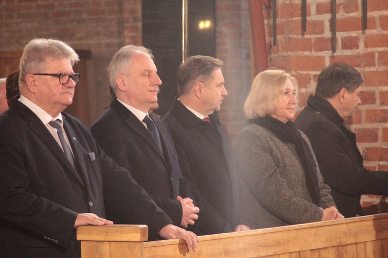 Abp Marek Jędraszewski w bazylice św. Brygidy