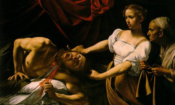 Caravaggio, Judyta ucinająca głowę Holofernesowi.