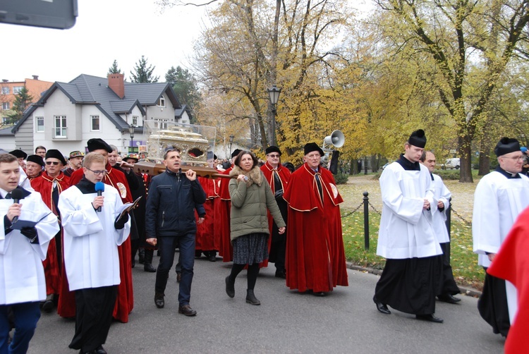 Uroczystości ku czci św. Wiktorii w Łowiczu - procesja