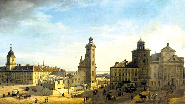 Kościół św. Klary, na dzisiejszym pl.Zamkowym, rozebrano w 1843 r.